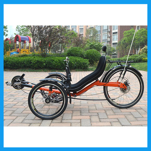 Rural road Touring electric recumbent bicycle cycling with 3 wheels adult - Product Image 4