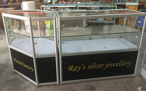 עיצוב פשוט ואלגנטי הוביל תאורה לסביבה וקיוסק תצוגת תצוגת זכוכית ותכשיטים עם לוגו מותאם אישית - Product Image 2