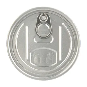 Capuchon de couvercle à ouverture facile en aluminium de 73mm 300 # pour les aliments secs.