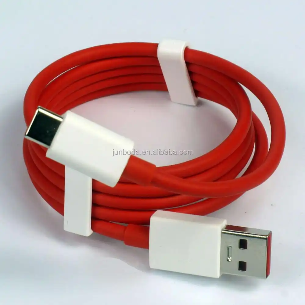 Sạc Cáp cho Oneplus Ba Loại C USB-C Nhanh Dash Phí cable Red 1 M