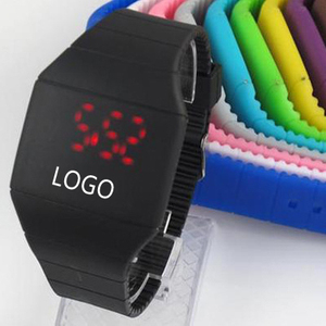Dropshipping. Exclusivo. Logotipo personalizado promocional LED silicona táctil digital relojes al por mayor de china - Product Image 1