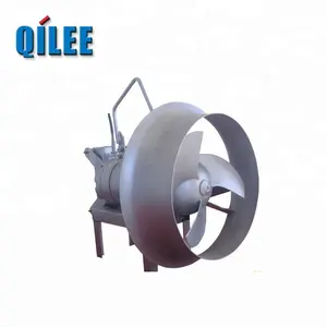 Sewage treatment system submersible aerator agitator