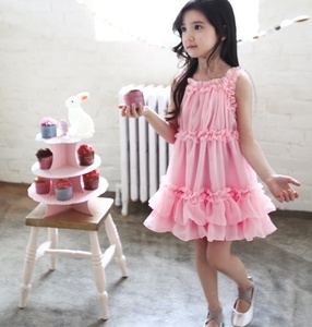 En línea al por mayor diseño encantador fiesta princesa de gasa de los niños vestido de niña - Product Image 2
