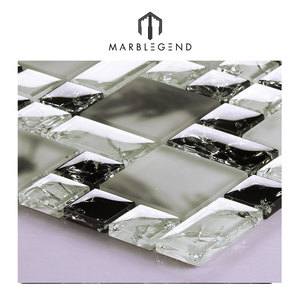 <span class=keywords><strong>Azulejos</strong></span> de mosaico de vidrio roto, color negro, a precio de fábrica - Product Image 2