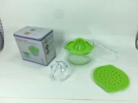 Multifunctionele fruit- en groentesapcentrifuge voor kleine vruchten en citroenen, handmatig, van plastic (PP), met aangepaste logo's, voor thuis en keuken.
