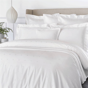 Juego de ropa de cama <span class=keywords><strong>blanca</strong></span>, fundas de edredón de algodón 100% de china, satén de lujo, de lino puro - Product Image 1