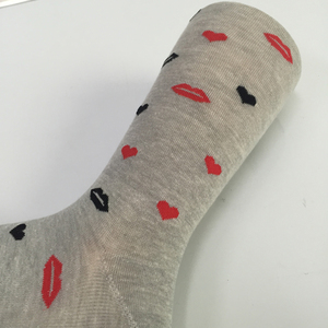 GSW-454 (1) surtidor de China custom beso impreso <span class=keywords><strong>mujeres</strong></span> más de la rodilla calcetines altos 2016 - Product Image 6