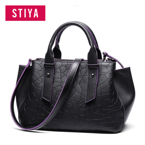 Custom logo no marca hecha a mano verdadero cuero genuino mujeres cuero Tote bolsos - Product Image 1