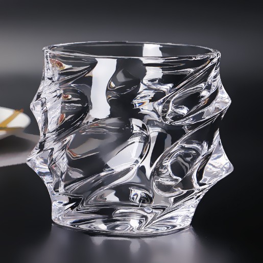 Amazon Hot Sales Ice Shape Whiskey Glass Cups Glass Whiskey Cup