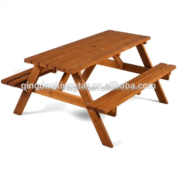 Houten outdoor picknick set