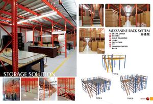 Piattaforma industriale del mezzanino di lavoro del corrimano della scala della struttura d'acciaio dello scaffale del Pallet di stoccaggio del magazzino del carrello elevatore usato di capacità pesante - Product Image 6