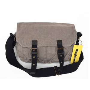Sac messager vintage Virginland, loisirs et sport, toile de coton 16 oz, sac à bandoulière pour adolescents avec étui pour téléphone, fermeture éclair, toutes saisons - Product Image 1