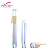 CP02-3134 prix de gros forme personnalisée emballage de maquillage marque privée paillettes bouteille de brillant à lèvres conteneurs vides tubes de brillant à lèvres