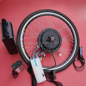 Kit de bicicleta eléctrica de iones de litio, 48v, 1500w, kit de motor central con alta potencia con batería