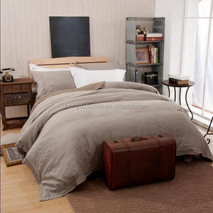 Ensemble <span class=keywords><strong>de</strong></span> literie en lin français rayé <span class=keywords><strong>vintage</strong></span> 100% lin, 3 pièces, lavé à la pierre, fil teint, drap housse, taie d'oreiller, housse <span class=keywords><strong>de</strong></span> <span class=keywords><strong>couette</strong></span> - Product Image 2