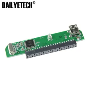 Portátil 2,5 "HDD 44-pin 44Pin hembra IDE a Mini USB 5-pin tarjeta adaptadora de DAILYETECH