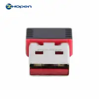 OEM Logo Gratis 150 Mbps Mini Wireless USB WIFI Adaptor untuk Komputer Desktop Win10