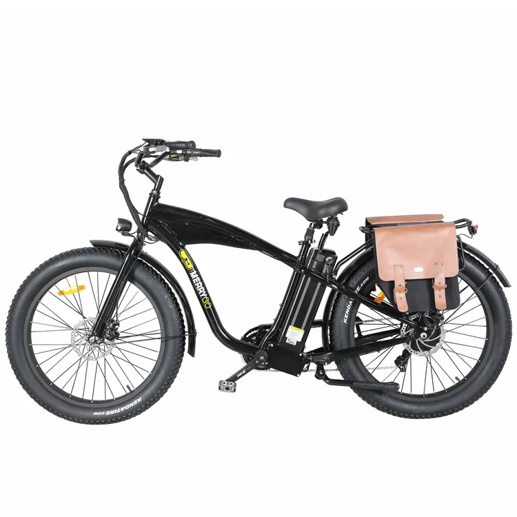 Gordo pneu ebike com pedal dobrável de plástico, quadro de liga elétrica de 6061