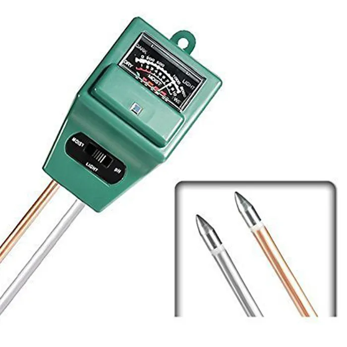 PH-Tester Licht kapazität Regel Pflanzen boden Wasser 2 Metall Pin Feuchtigkeit messer