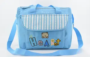 Embroidery Diaper Changing Mother Daddy Quality Baby Bag For Boy And Girl