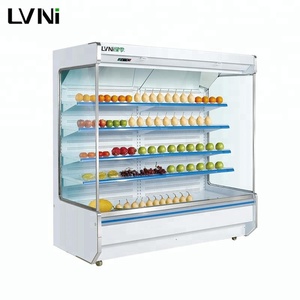 LVNI 2 mt 2,5 mt 3 mt customized supermarkt kommerziellen fruchtgemüse display kühlschrank mit kompressor außerhalb - Product Image 1