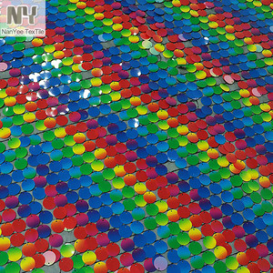 ผ้าประดับเลื่อมหลากสีสีรุ้งสำหรับแฟนซีสิ่งทอของ nanyee - Product Image 2