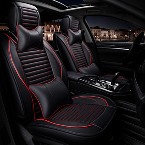 Rifornimento Della Fabbrica Della cina Amazon Facebook Cuoio DELL'UNITÀ di elaborazione di Full Set Universale 5D Seggiolino <span class=keywords><strong>Auto</strong></span> Copre con Dropshipping - Product Image 1