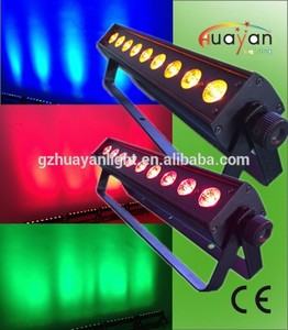De la boda de luz de inundación 9*12w rgbawuv 6in1 led arandela de la pared la luz/barra de dj/iluminación frontal de la boda - Product Image 1