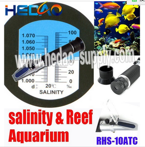 휴대용 굴절계 염분 굴절계 수족관 0-10% 사용됩니다 - Product Image 1