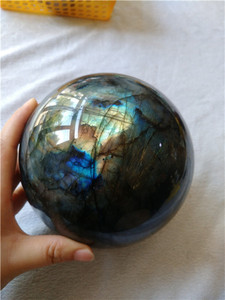 प्राकृतिक <span class=keywords><strong>labradorite</strong></span> पत्थर गेंदों बड़े आकार क्रिस्टल क्षेत्रों - Product Image 5