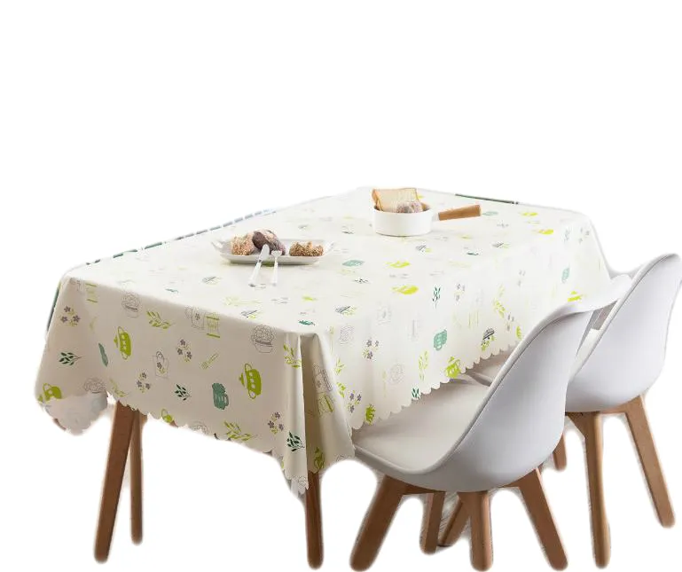 600409 Custom PVC Rectangular Waterproof Proof Spill-Proof Wipeable Table Cover Indoor Outdoor Picnic Dining Table Cloth