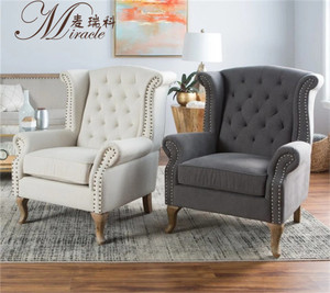 <span class=keywords><strong>Fauteuil</strong></span> à dossier haut avec accoudoirs, style américain, pour salon, meubles d'ameublement - Product Image 6