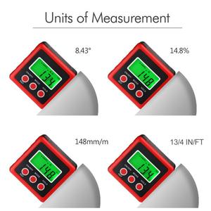 Red Precision Digital Winkelmesser Neigung messer Wasserdichte Füllstand sbox Digital Angle <span class=keywords><strong>Finder</strong></span> Bevel Box - Product Image 5