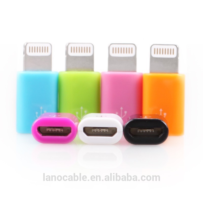 Белый цвет микро USB 8 контакт. MFi адаптер