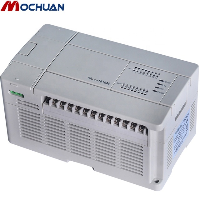 Mochuan High Speed Low-Cost PLC 64 I/O Analog Control Programmable Logic Controller with HMI for Industrial Automation