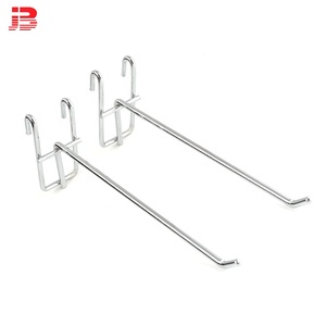 Cửa hàng lịch thi đấu 150,200,300mm Độc <span class=keywords><strong>Prong</strong></span> Meshwall Hiển Thị Chrome Kim Loại Gridwall Móc - Product Image 2