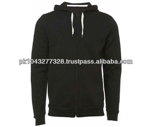 เสื้อฮู้ดและเสื้อสเวตเตอร์ผ้าฟลีซสีดำสำหรับผู้ชายผ้าฝ้าย100% ย้อมสีล้วนสำหรับฤดูหนาว2015ใหม่ - Product Image 1