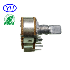 Potentiomètre double rotatif personnalisé de 16mm b102 b103 ohm, film de carbone à 360 degrés - Product Image 3