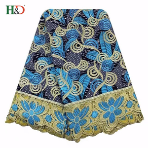 H & D Vente Chaude Super Cire Hollandais 100% Coton Tissu <span class=keywords><strong>Suisse</strong></span> Voile Dentelle Avec Haute Qualité - Product Image 1