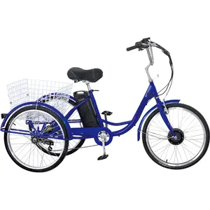 24 inch 26 inch 20 inch riksja volwassen driewieler/ligfiets trike volwassen/drie wiel elektrische driewieler volwassen