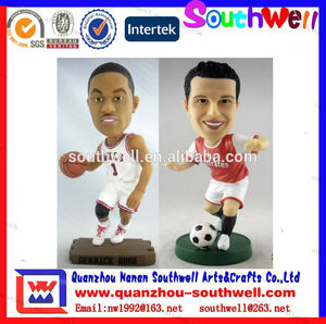 material de resina y bobble la cabeza del producto tipo de caracteres bobblehead - Product Image 1