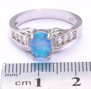 personalice 925 plata esterlina del ópalo de fuego del día de madres de los anillos, <span class=keywords><strong>Promise</strong></span> Ring For Her - Product Image 3