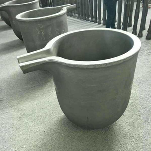 Z8 # صغيرة كربيد السيليكون graphiite بوتقة مع صنبور الشفاه للصهر و نقل النحاس - Product Image 3