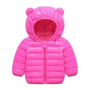 2023 enfants vêtements en plein air à manches longues couleur unie automne hiver garder au chaud bébé fille garçon <span class=keywords><strong>manteau</strong></span> - Product Image 4