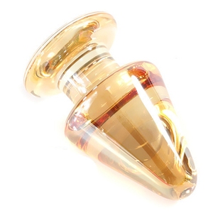 Plug Anal Kristal Berkilau Transparan untuk Pria, Plug Gay Pemijat Bokong Dildo Penis