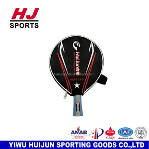 HJ-L110 HUIJUN Profesyonel Ahşap Kauçuk ping pong paddle 1 Yıldız Masa Tenisi Raketi