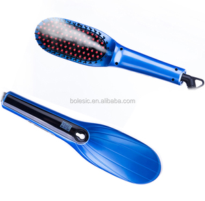 Cheveux électrique à vapeur styler humide à sec lisseur brosse peigne comme vu sur tv plat fer graisse fer cheveux - Product Image 1