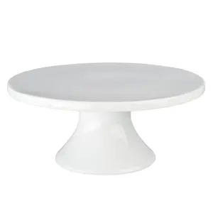 Classical Plain Round Table Shape Ceramic Cake Stand