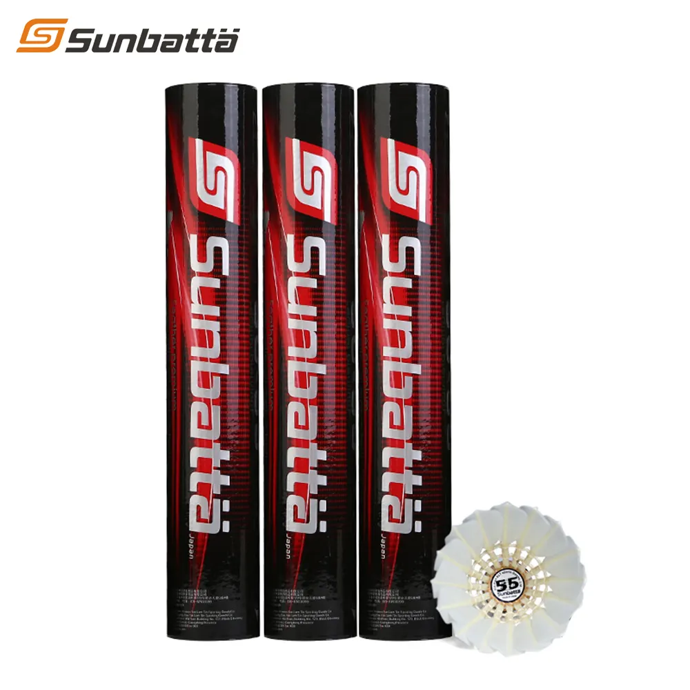 2020 Sunbatta Brand Badminton High Quality Class A Duck Feather Shuttlecock For Sale