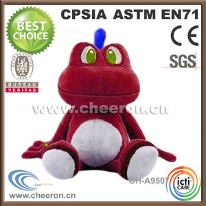 Giocattolo animale morbido per san valentino, giocattolo cane san valentino, animale peluche con rosso corto - Product Image 5